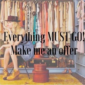 Closet Cleanout!!!  Make me an offer!